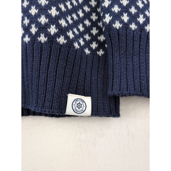 Long Wharf Supply Co Edgartown SeaWell Quarter Zip Navy Blue Sweater NWT Small - Picture 3 of 15